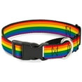 thumbnail image 1 of buckle-down flag pride rainbow martingale dog collar, 1 of 1