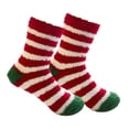 thumbnail image 1 of Calcetines de Navidad Yinane Calcetines cálidos de invierno Rayas Blancas Rojas, 1 of 8