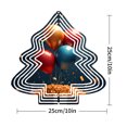 thumbnail image 6 of Metal Hanging Christmas Tree - Shaped Wind Decorations - Vibrant Balloon Design with Gold for Festive Yard & Garden Spinners, 6 of 6