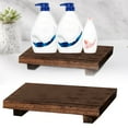thumbnail image 4 of ‌Farmhouse Wood Soap Tray - Rustic Kitchen Counter Organizer for Sink, Bathroom & Vanity, Multi-Purpose Display Stand for Plants/Candles (9"x6" Water-Resistant), 4 of 8