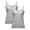 Grey, variant on ZNQHFRE 2 Pack Women's Lace Camisole Tank Tops, Built‑In Bra Pads, Adjustable Spaghetti Straps, Sleeveless Layering Undergarment L