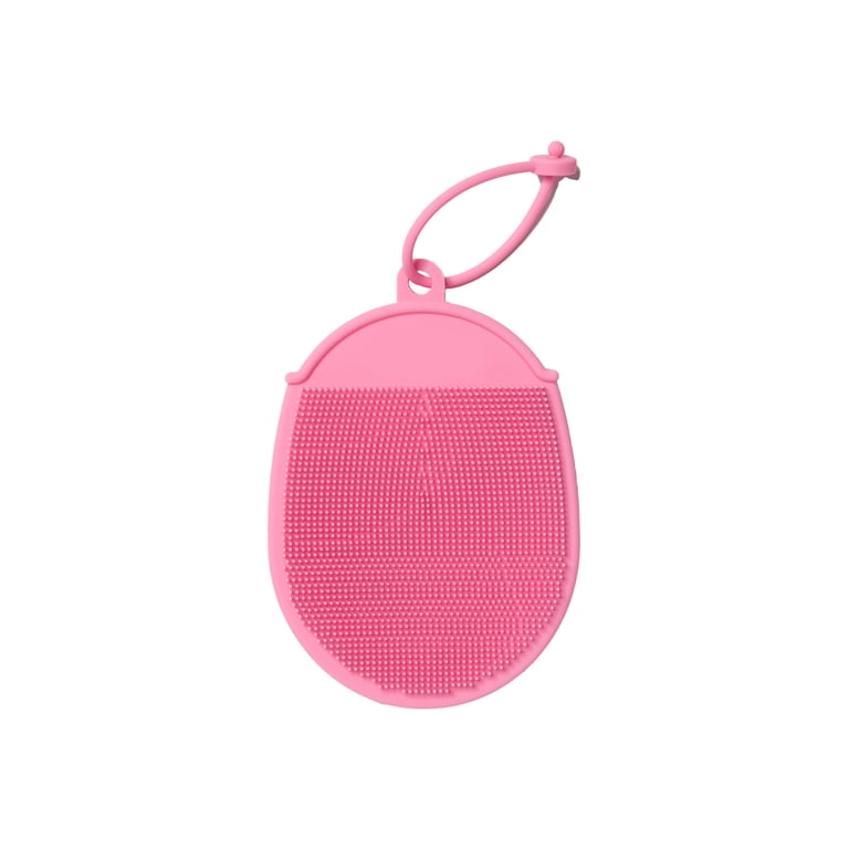 Bliss Dual-Sided Silicone Exfoliating Mitt, Pink photo 4