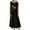Black, variant on WREESH Womens Fashion Summer Sundress Casual Graphic Cotton Linen Dress Sleeveless Tank Maxi Dress Vacation Beach Long Dress with Pockets Olive Green