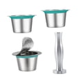 thumbnail image 4 of PENIKOKO 1Set Refillable Coffee Capsules Cup For Espresso Making 3.76*3.76*2.4in, 4 of 8