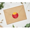thumbnail image 3 of Darling Souvenir 45 Pcs Aster Flower Red Thank You Stickers Round Envelope Seal-1.6 Inches, 3 of 4