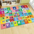 thumbnail image 3 of Kids Rug for Playroom, ABC Alphabet, Month, Weather, Week and Shapes Educational Learning Rug, Kids Play Rug Carpet for Bedroom Classroom, Toddler Baby Mat, Playtime (110.2X78.7 INCH), 3 of 12