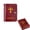 Red, variant on Faux Leather Religious Card Organizer With Snap Closure, Portable Pocket Storage Case For Prayer Cards And Keepsakes, Compact Carry Organizer For Daily Use And Gift Giving
