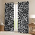 thumbnail image 2 of Homewish Gray Leopard Print Kitchen Curtains for Girls, Animal Themed Black Out Curtains Pack of 2 (42x63 Each), 2 of 5