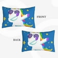 thumbnail image 4 of Balery Cool Unicorn Star Golden Bedding Queen Pillow Cases - Envelope Closure - Soft Brushed Microfiber Fabric - Shrinkage and Fade Resistant Pillow Cases-14"x20", 4 of 9