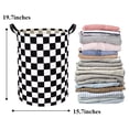 thumbnail image 2 of Xmushyra Laundry Basket, Large Collapsible Laundry Hamper with Waterproof PE Lining, Canvas Clothes Storage Basket with Handles for Kids Room, Nursery, Bedroom, Toy Storage, 63L, 2 of 6