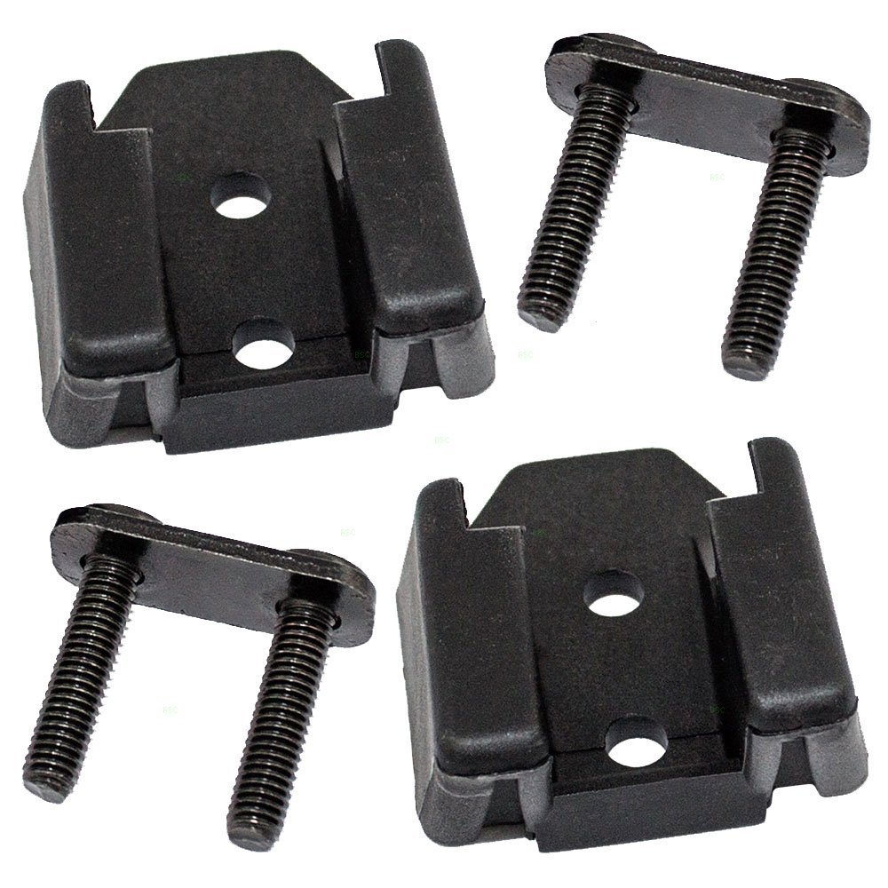 Pair Set Hood Latch Safety Catch Brackets Replacement for Jeep SUV 55395652AC, Direct