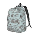 thumbnail image 6 of Easygd Pirate Adventure Map Canvas Backpack: Stylish, Lightweight, and Versatile with Large Capacity and Adjustable Straps –, 6 of 7