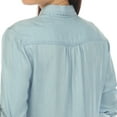 thumbnail image 4 of White Mark Women's Long Sleeve Tiered Midi Shirt Dress, 4 of 6