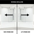 thumbnail image 3 of VIGO Hamilton 56 in. to 60 in. W&nbsp;x 68 in. H Aerodynamic Frameless Sliding Tub Door in Stainless Steel with Clear Glass-VG6049STCL6068, 3 of 9