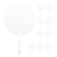 thumbnail image 6 of LOLIPPYY 10Pcs Transparent Round Fans Blank for DIY Handcraft Painting and Summer Cooling Use, 6 of 8