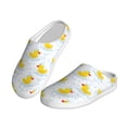 thumbnail image 2 of Haiem Yellow Rubber Duck Print Women's Fuzzy Memory Foam House Slipper Cozy Home Footwear Non-slip Winter Slippers-40/41, 2 of 7