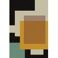 thumbnail image 2 of Williams, Gary 17x24 Black Ornate Wood Framed with Double Matting Museum Art Print Titled - Abstract Geometric VIII, 2 of 4