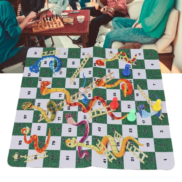 Juego De Mesa De Serpientes Y Escaleras, Juego De Mesa Para Mejorar Las Relaciones, Goma De 35 Cm, Diversión Interactiva Para Viajes