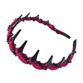 thumbnail image 2 of Diadema sencilla con accesorios para el cabello, banda ondulada para regalar a adolescentes, mujeres y niñas. Rojo, 2 of 9