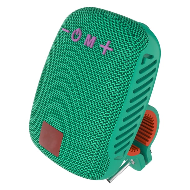 Altavoz para bicicleta, IPX5 RESTENTE AL AGUA, RECARGABLE POR USB, Radio FM, Altavoz Portátil para Manillar Con Ranura para Tarjeta de Memoria, Para Ciclismo