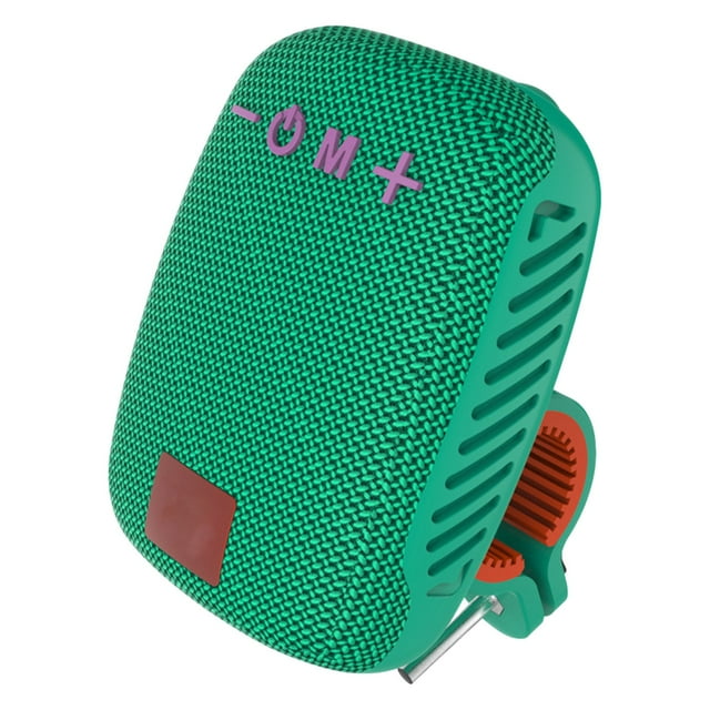 Haut-parleur Portable, Haut-Parleur BT Portable pour Vélo, Haut-Parleur Extérieur Étanche IPX5, Radio FM Rechargeable USB, pour Camping, Voyage, Randonnée