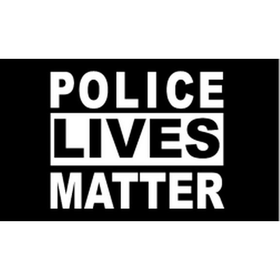 Police Lives Matter Black 3'X5' Rough Tex® 68D Nylon