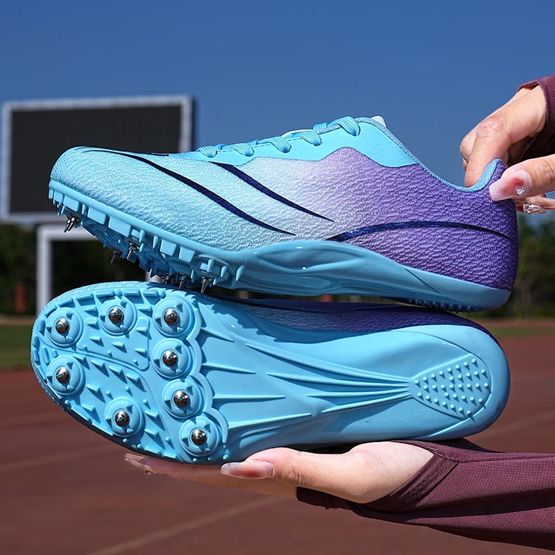 Men Women Kids Track and Field Shoes Professional 8 Spikes Running Racing Sneakers Breathable Lightweight Sprinting Shoes