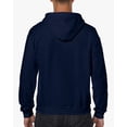 thumbnail image 2 of Gildan Men's Fleece Zip Hooded Sweatshirt, Style G18600, Navy, Small, 2 of 2