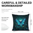 thumbnail image 2 of butterfly blue wings Linen toss pillowcase Decoration pillowcase Gift preferred 20x20" Cushion cover 1 set Sofa pillowcase Sofa bedroom living room car, 2 of 8