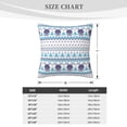 thumbnail image 4 of ZICANCN Winter Snowflake Blue Style Throw Pillow Covers, Bed Couch Sofa Knit Decorative Pillow Covers for Living Room Farmhouse, 18"x18", 4 of 8