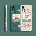 thumbnail image 5 of Case For Redmi Note 12 11 11T 11R 11E 10 9 8 7 7S PRO PLUS 4G 5G Simple Liquid silicone Case Anime Winnie the Pooh Piglet, 5 of 5
