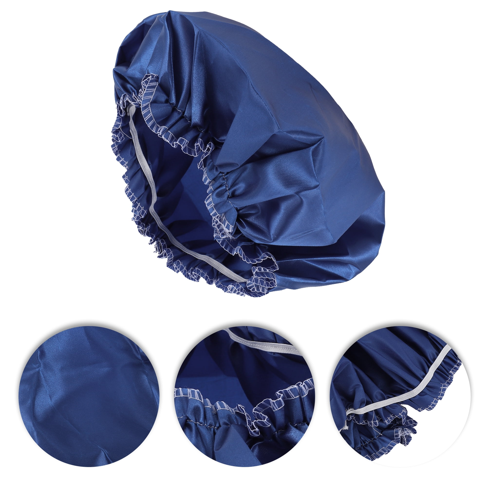Unique Bargains Women's Waterproof Shower Cap 1 Pc Blue