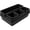 black, variant on Black Interlocking Plastic Drawer Organizer Tray Set, 8‑Piece Modular Storage Bins For Kitchen Vanity Desk Office Small Item Arrangement