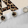 thumbnail image 4 of Erosebridal A Letter Monogrammed Blackout Curtains Set of 2 (52x84 Each) For Teens Adults,Girls Boys Vintage Cheetah Print Bow Window Curtains, 4 of 6