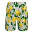 thumbnail image 6 of Kll Lemon Seamless Pattern Oil Painting Effect Men'S Casual Summer Beach Shorts Hawaiian Shorts With Pockets-Xx-Large, 6 of 9