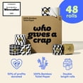 thumbnail image 2 of Papel higiénico Who Gives A Crap, 100% bambú, 48 rollos, 3 capas, 2 of 9