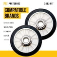 thumbnail image 2 of Kit de secador y rodillo PartsBroz para Whirlpool Kenmore, 2 of 6