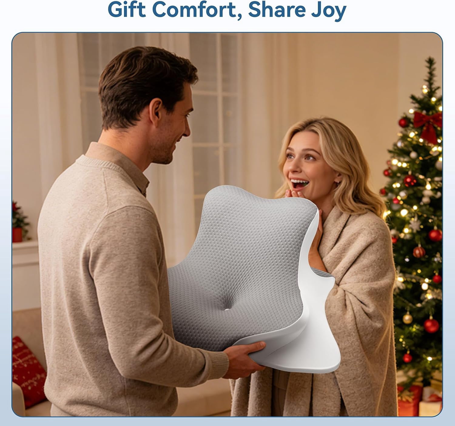 Ergonomic Memory Foam Reading Pillow - Wedge Back & Neck Support for Bed, Sofa & Floor - Relieves Acid Reflux, Back Pain & Arm Fatigue for Gamers, Readers & Nursing Moms (Washable Cover)