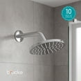 thumbnail image 3 of Regadera Brucke Redonda Gris Cromada con Brazo de Ducha, 3 of 4