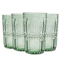 Bormioli Rocco 335944GRS021524 Romantic Cooler Glass, Set of 4, 16 oz, Pastel Green