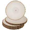 thumbnail image 1 of Rebanadas circulares de madera Prsildan, 20-25 cm, paquete de 4 unidades, rústicas, para bricolaje, 1 of 7