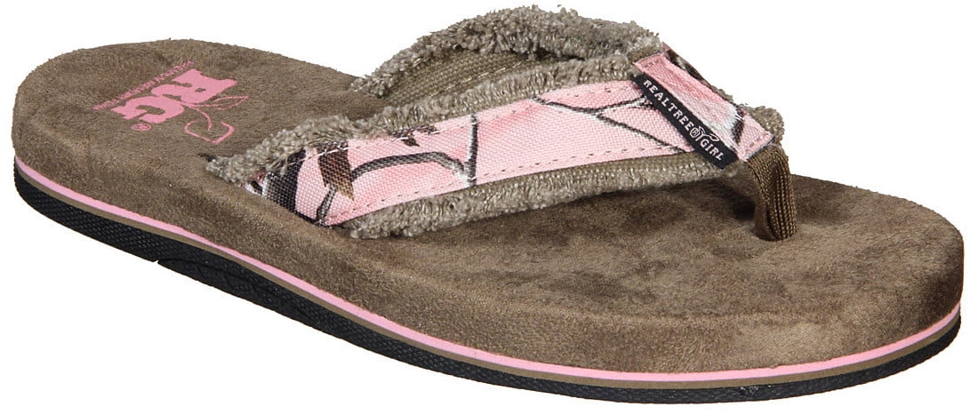 realtree girl flip flops