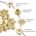 thumbnail image 4 of Uxcell 90 Pack Chicago Screw Rivet Metal Phillips Head Binding Post Stud for Leather Bookbinding, 6 Sizes, Gold Tone, 4 of 6