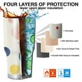 thumbnail image 7 of 30oz Colorful Polka Dot Pattern Tumblers Stainless Steel Tumbler with Lid and Straw,Vacuum Insulated Double Wall Travel Tumbler Cups Mug with Cleaning Brush for Coffee,Tea, 7 of 7