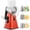 Red, variant on Cheese Grater, Reemix Rotary Cheese Grater with Handle, Kitchen Mandoline Vegetable Slicer with 3 Replaceable Stainless Steel Blades, for Nuts, Vegetable, Chocolate, Chesse (Red)
