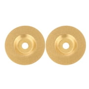 2Pcs Diamond Cutting Discs Cut Off Wheel Cutting Glass Plate Jade Cutter Grinding Plate for Glass Home Golden