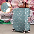 thumbnail image 4 of Blue Cartoon Unicorn Rainbow Cloud Star Butterfly Luggage Cover Fashion Suitcase Cover Baggage Covers Fit 25-28 Inch Luggage (Go Travel), 4 of 5