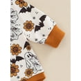 thumbnail image 6 of Gureui Toddler Infant Baby Boys Girls Halloween Romper, Casual Ghost Printed Round Neck Long Sleeve Short Jumpsuit, 6 of 7
