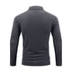 thumbnail image 4 of Blusa y camisa de manga larga con cuello vuelto para hombre, camisa deportiva de color liso con solapa y botones, blusa de poliéster de manga larga con solapa para hombre, 4 of 8