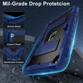 thumbnail image 4 of Decase Shockproof Rugged Case for Apple iPad 9th/ 8th/ 7th Generation Case 10.2" 2021/2020/2019 with Kickstand & Shoulder Strap,Tri-Layer PC+TPU Back Cover,Heavy Duty Shock-Absorbent Protective Case,M, 4 of 9